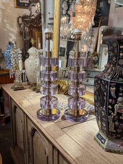 Murano Lavender Lamps