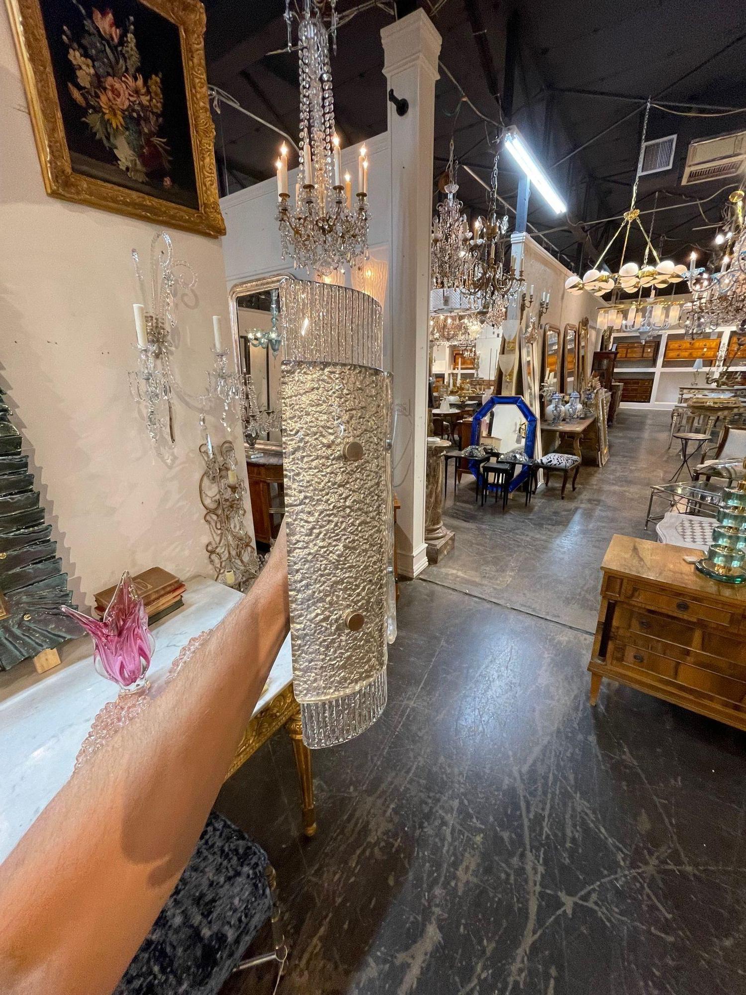 Contemporary Murano Layered Sconces For Sale