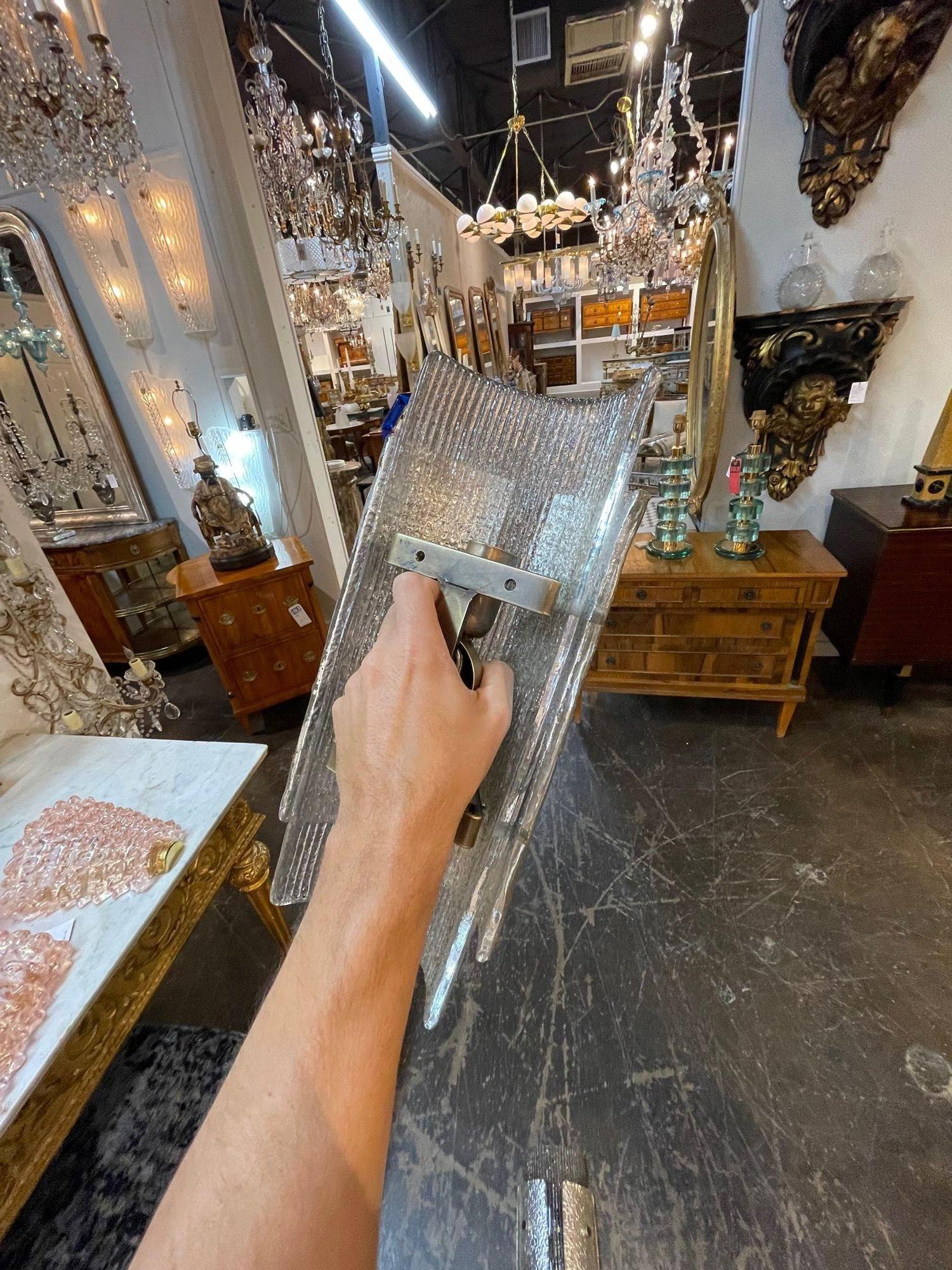 Murano Layered Sconces For Sale 1
