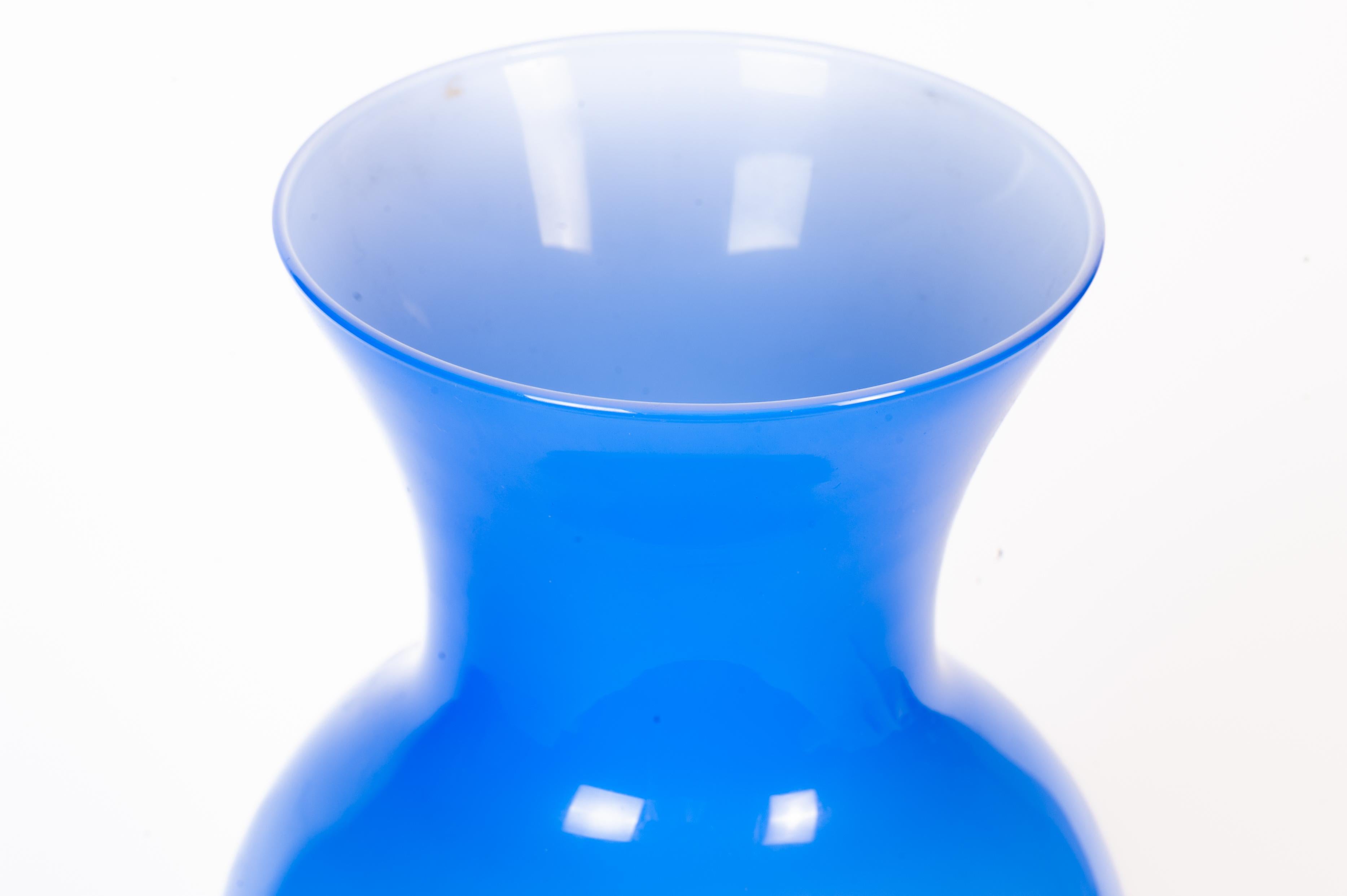 Italian Murano Light Blue Vase, Italy, 1970s