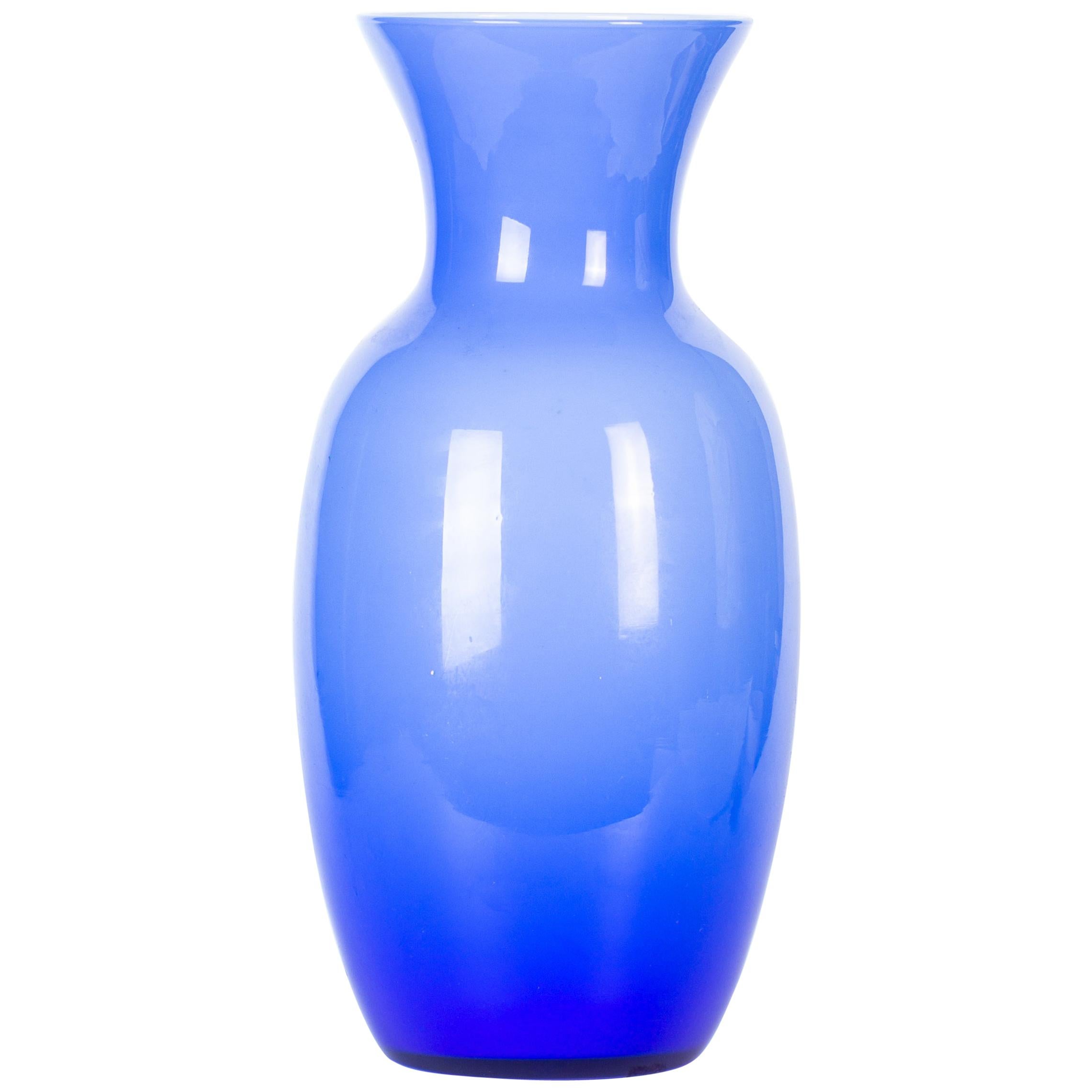 Murano Light Blue Vase, Italy, 1970s