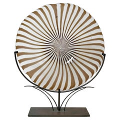 Murano Lino Tagliapietra para La Murina Cuenco grande de vidrio artístico sobre soporte