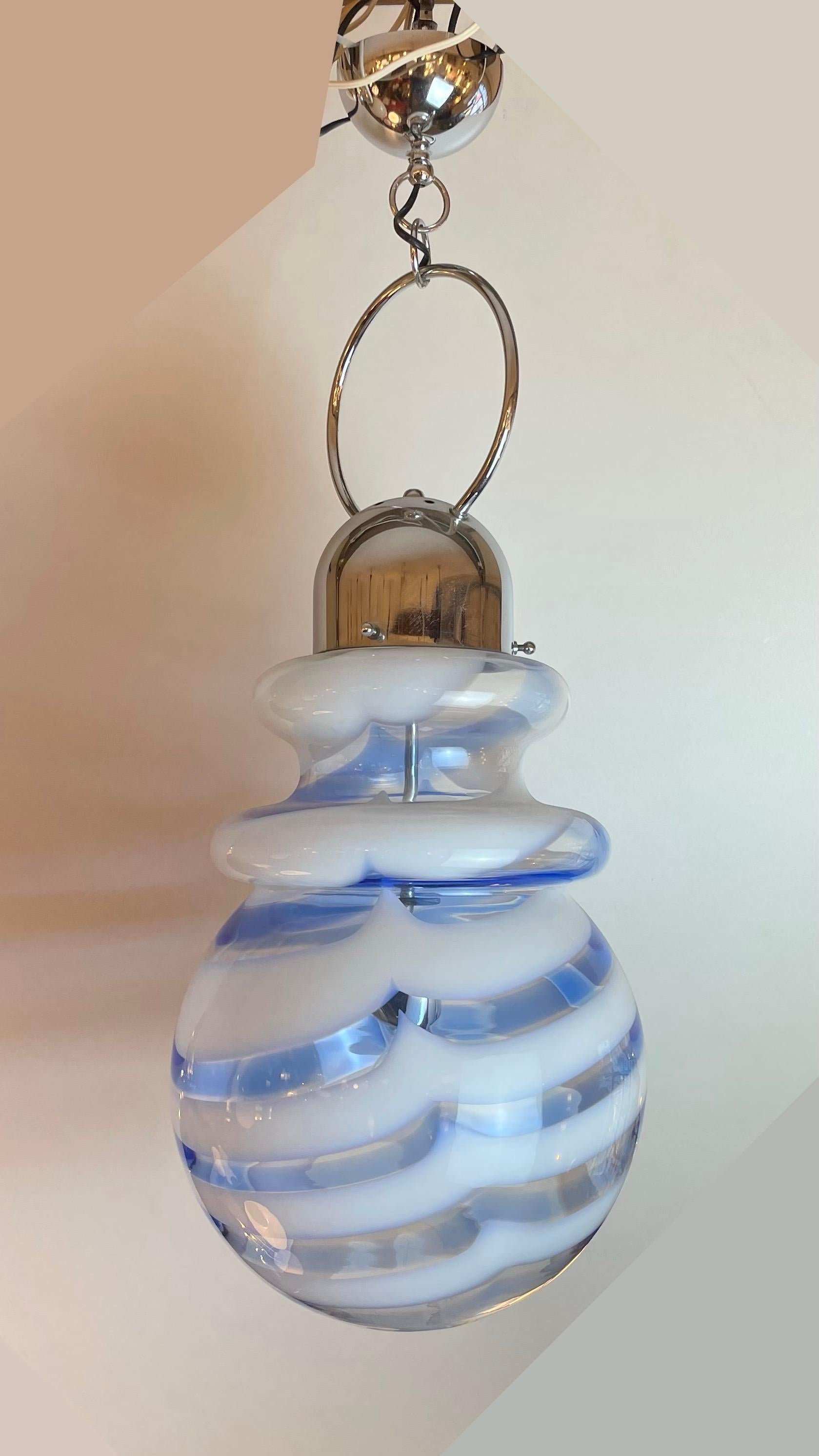 Lampe de suspension Lollipop de Murano, 1970 4