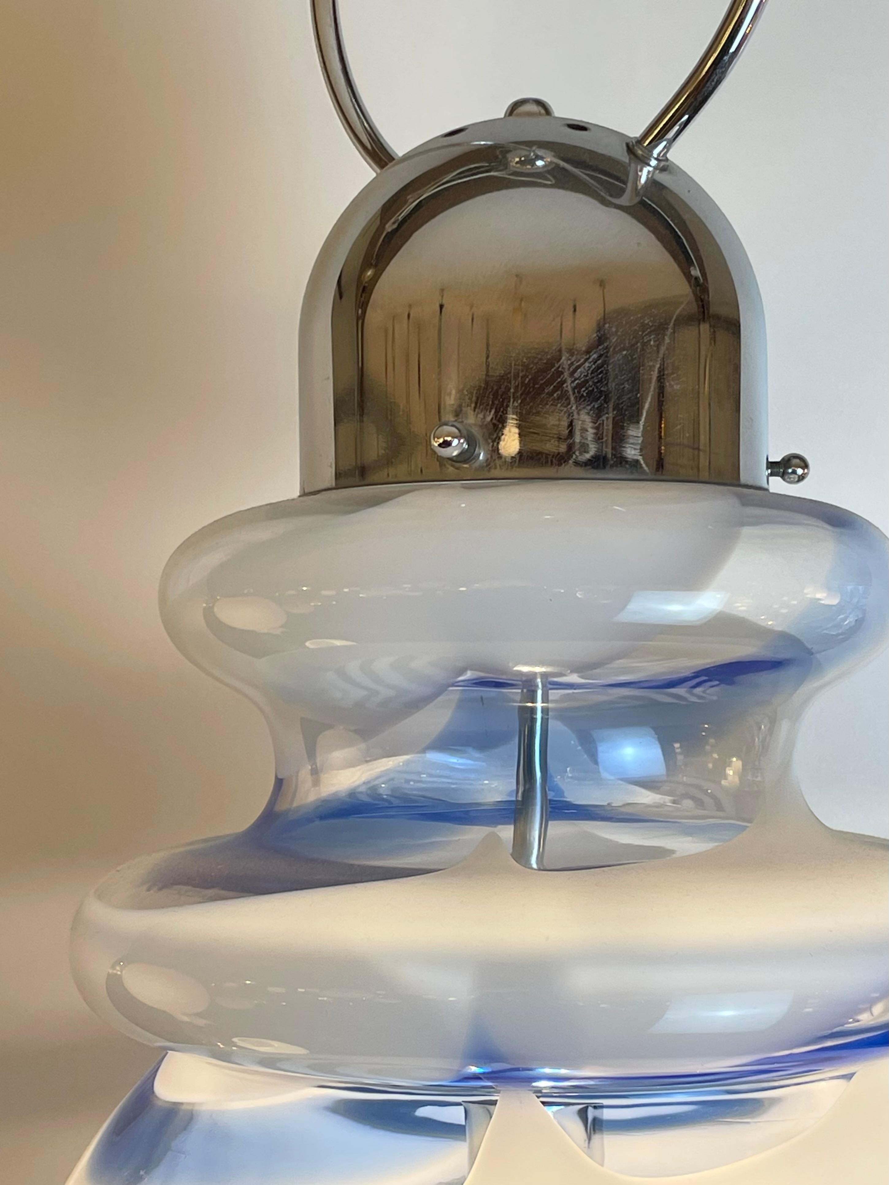 italien Lampe de suspension Lollipop de Murano, 1970