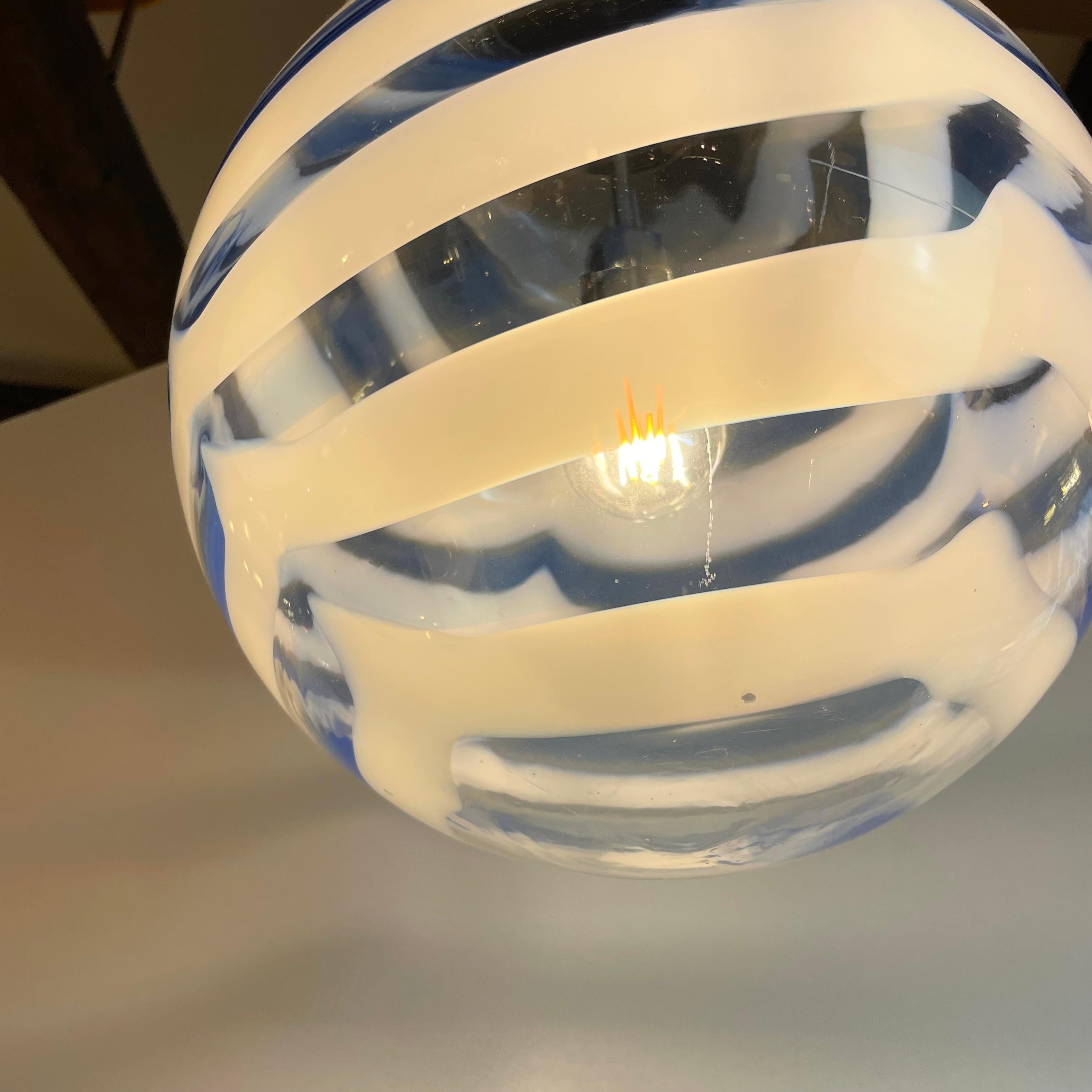 Métal Lampe de suspension Lollipop de Murano, 1970