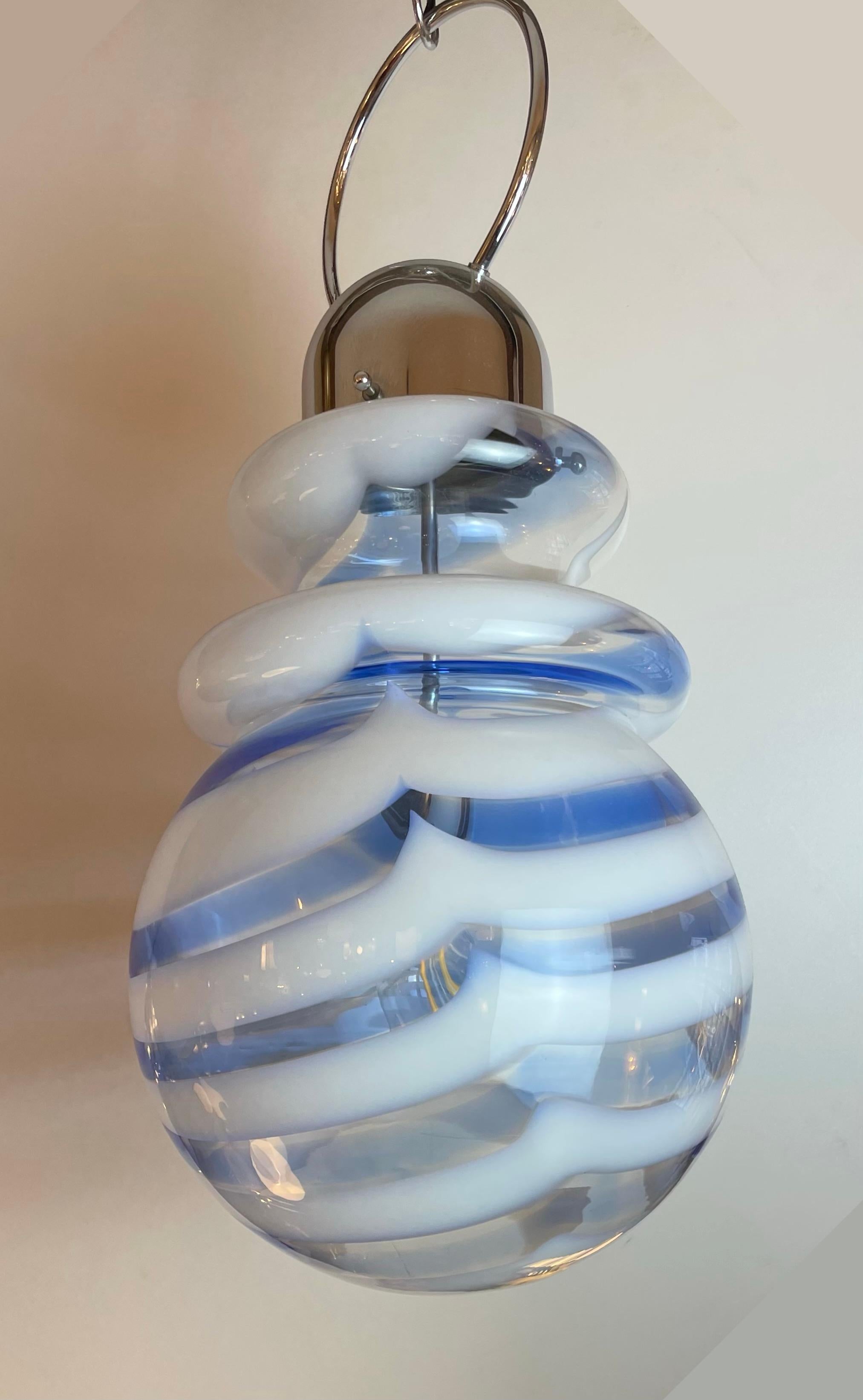 Lampe de suspension Lollipop de Murano, 1970 2