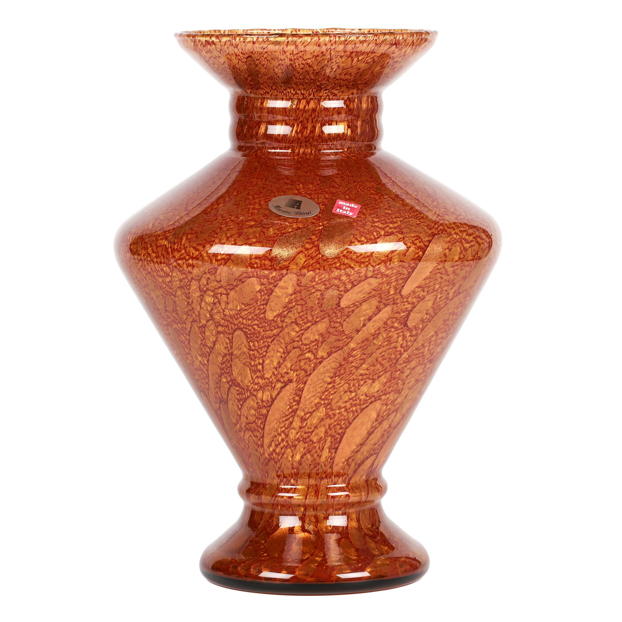 Murano Maestri Vetrai Exceptional Hand-Blown Art Glass Vase For Sale 7
