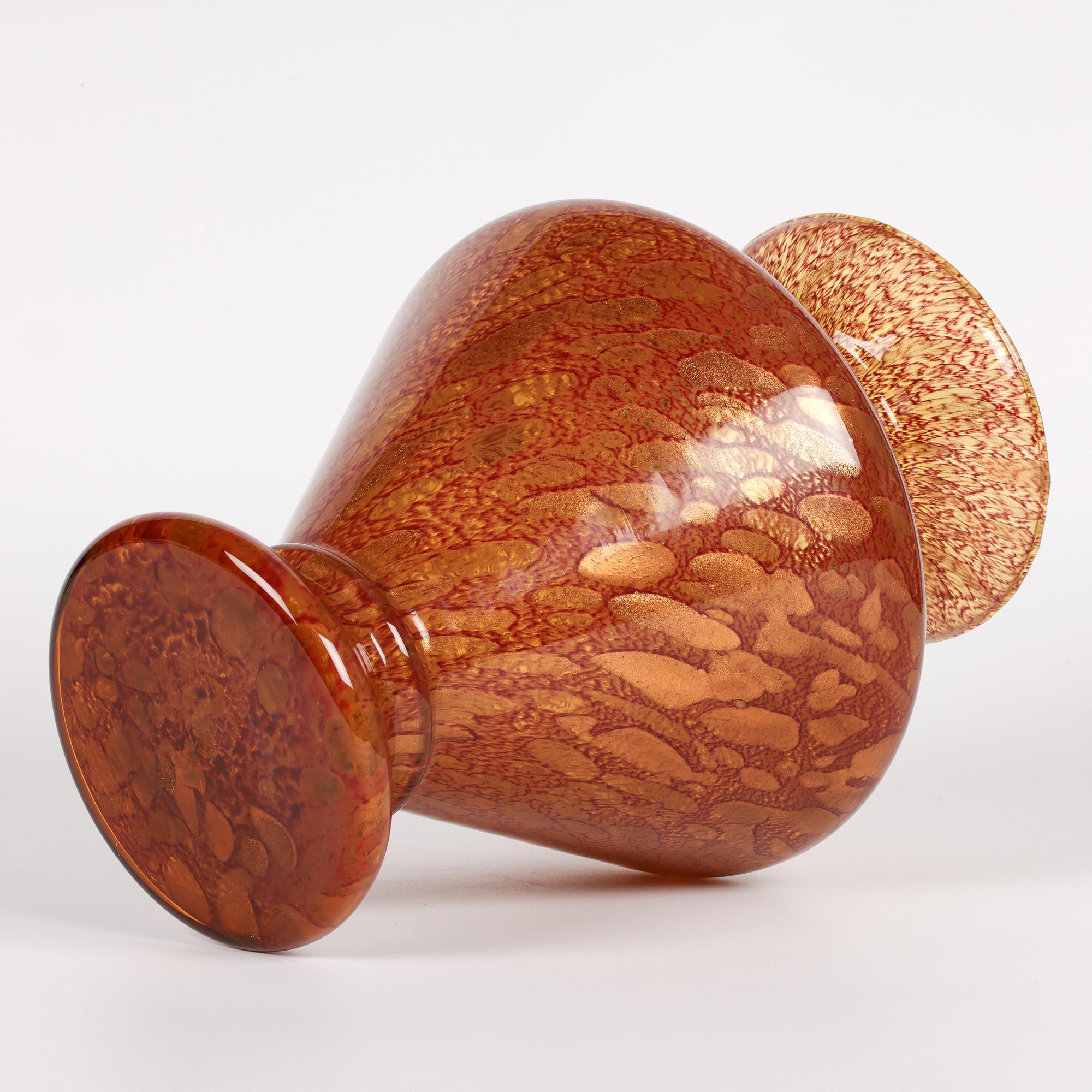 Murano Maestri Vetrai Exceptional Hand-Blown Art Glass Vase For Sale 8