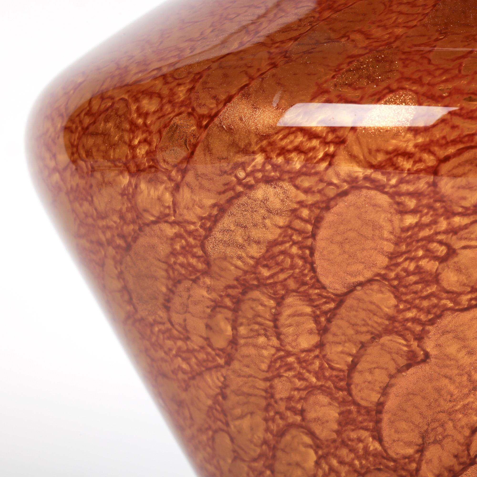 20th Century Murano Maestri Vetrai Exceptional Hand-Blown Art Glass Vase For Sale
