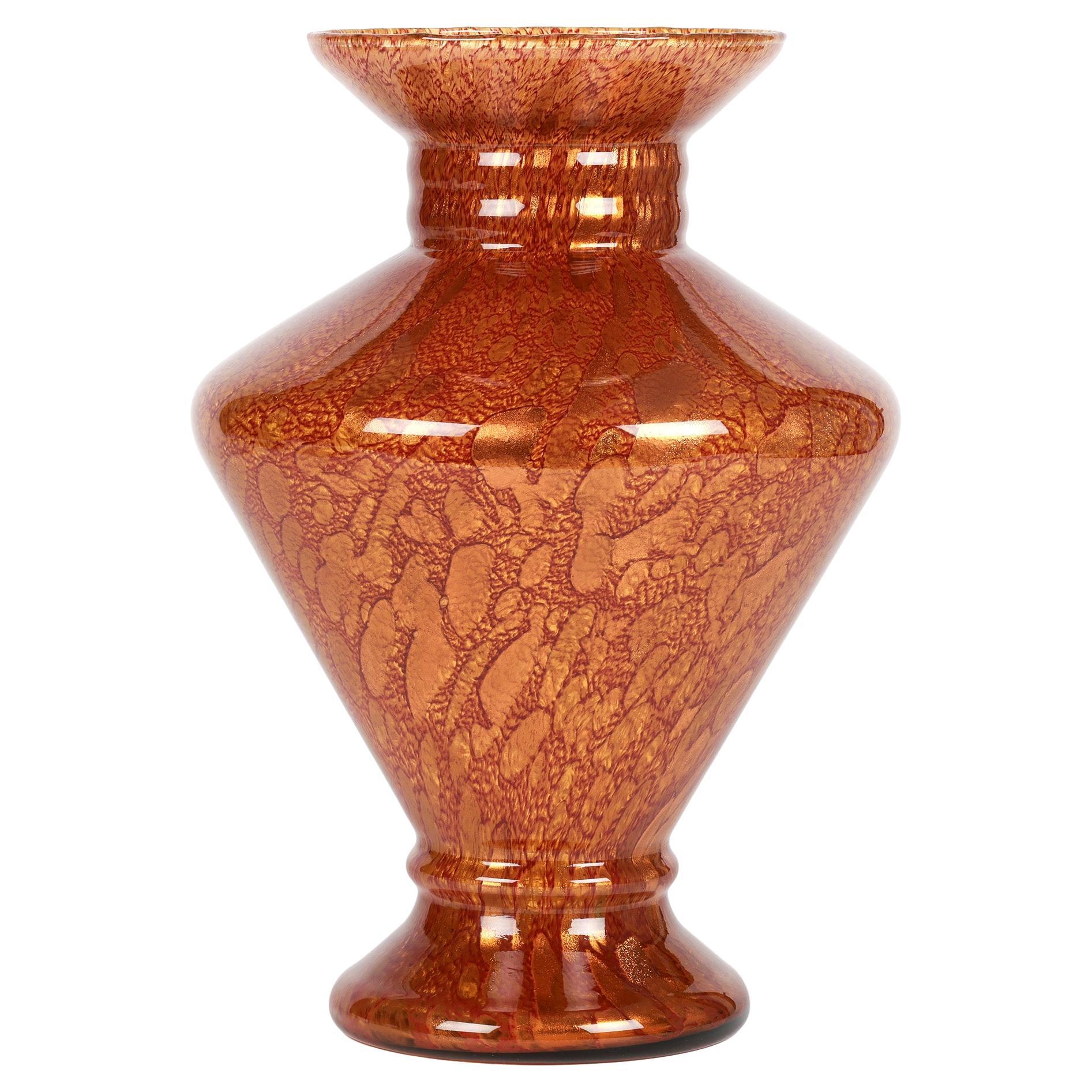 Murano Maestri Vetrai Exceptional Hand-Blown Art Glass Vase