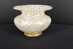 Ciotola centrotavola in vetro di Murano Mastri Vetrai Millefiori con oro, 1990