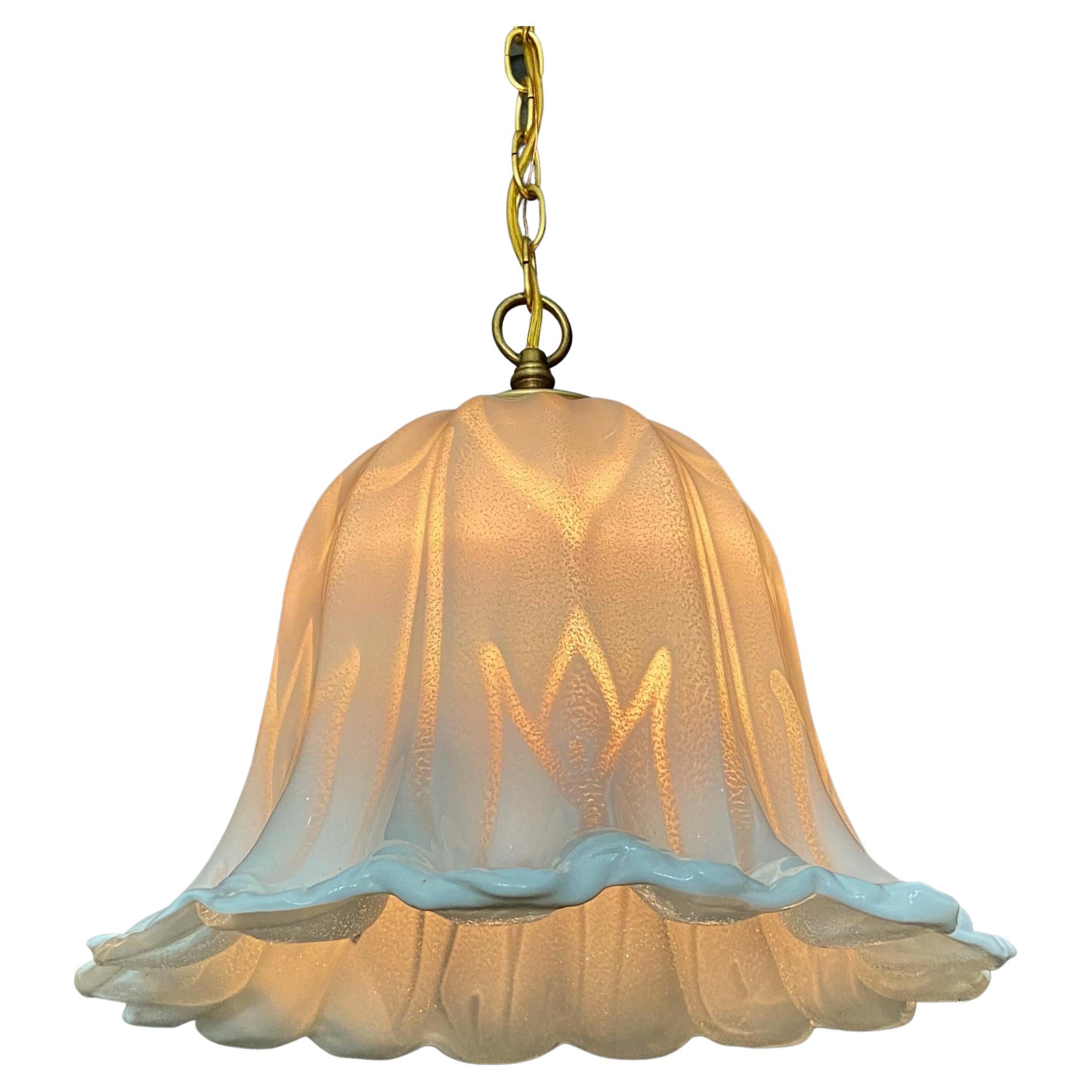 Murano Glass Tulip Chandelier with Gold Accent at 1stDibs tulip