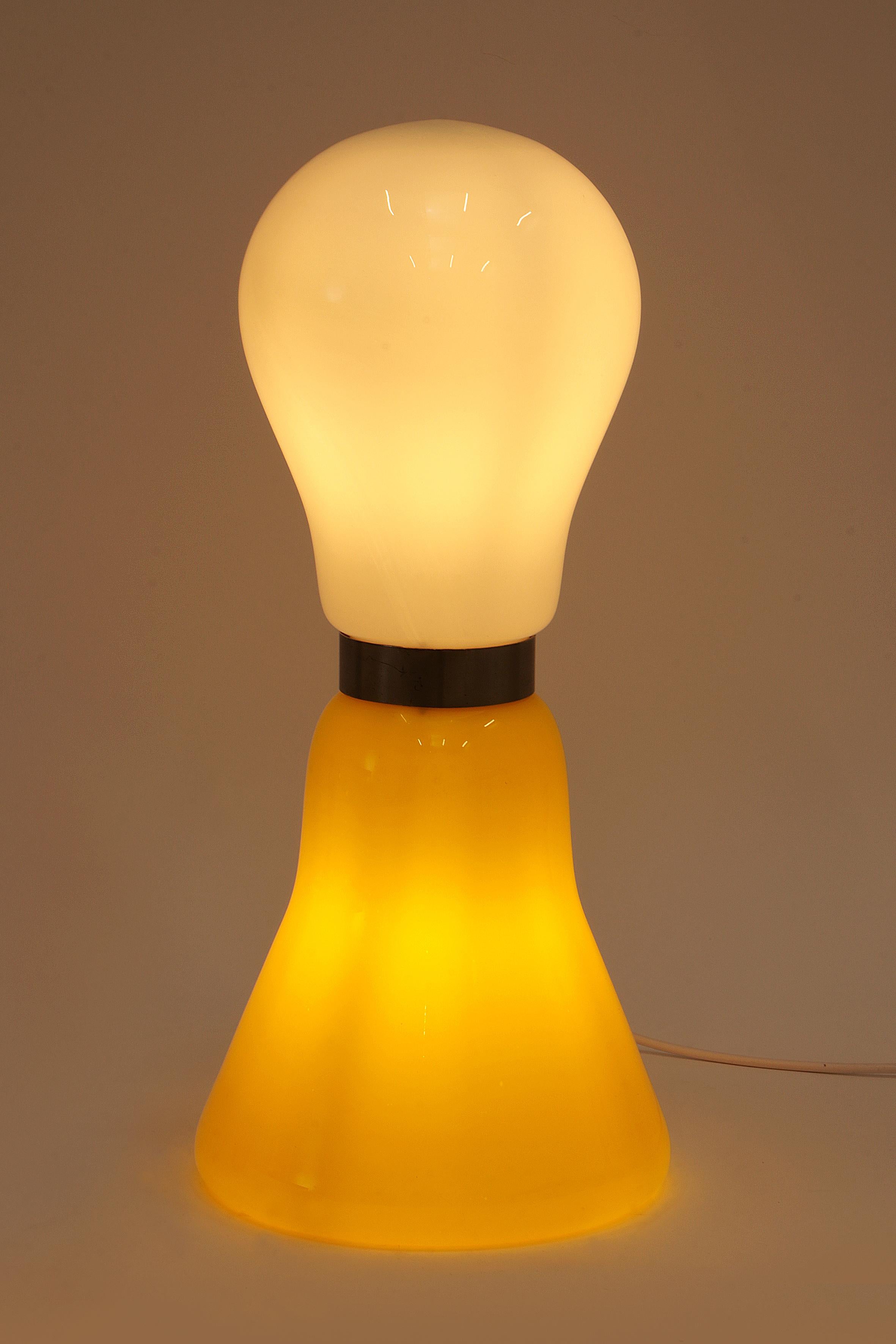 Mid-Century Modern Murano Mazzega Table Lamp by Carlo Nason, 1960s. For Sale