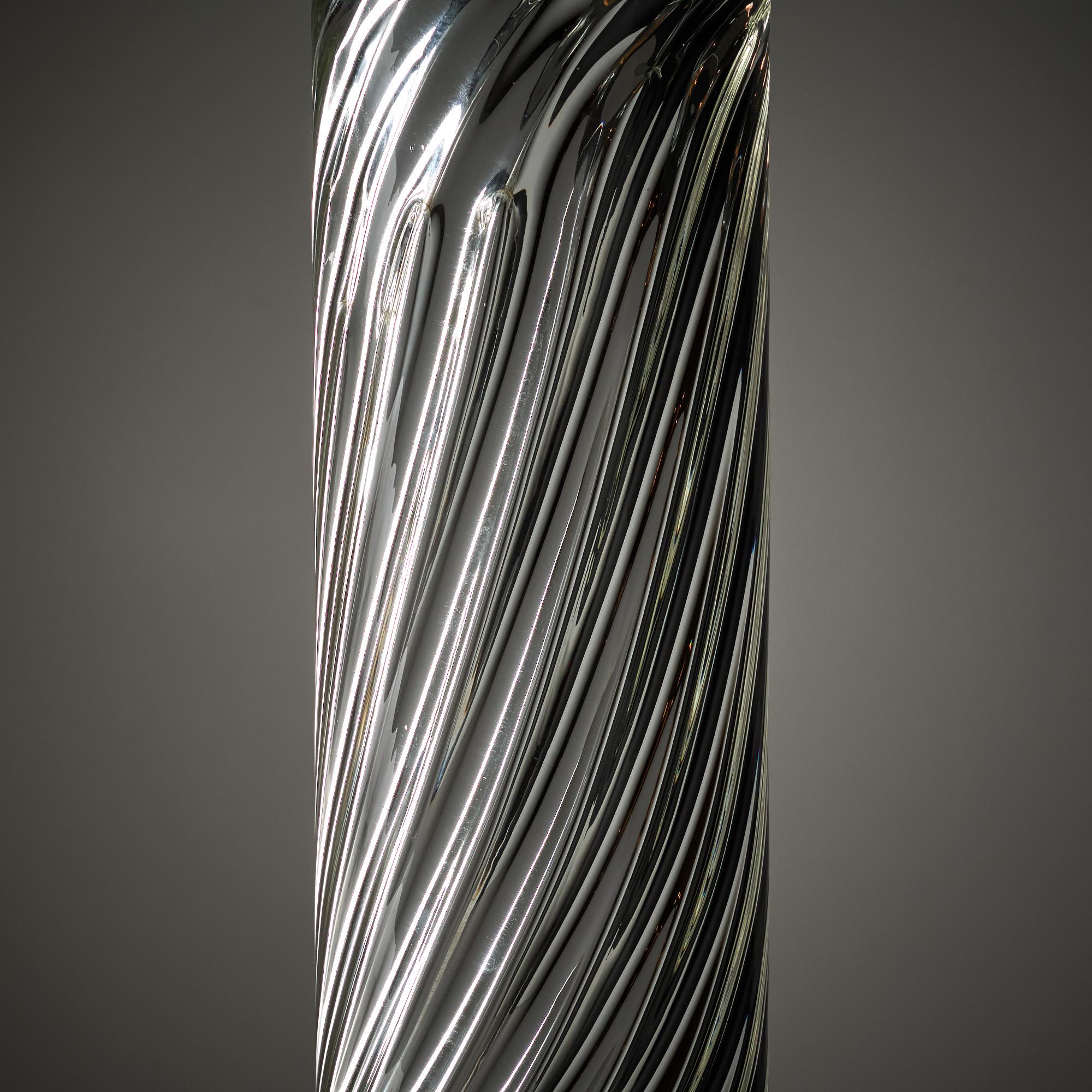 Murano Mercury Glass Spiral Lamps For Sale 1