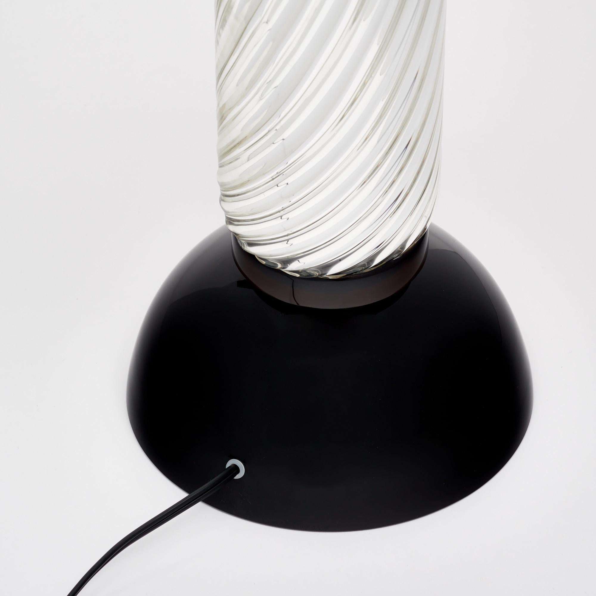 Murano Mercury Glass Spiral Lamps For Sale 2