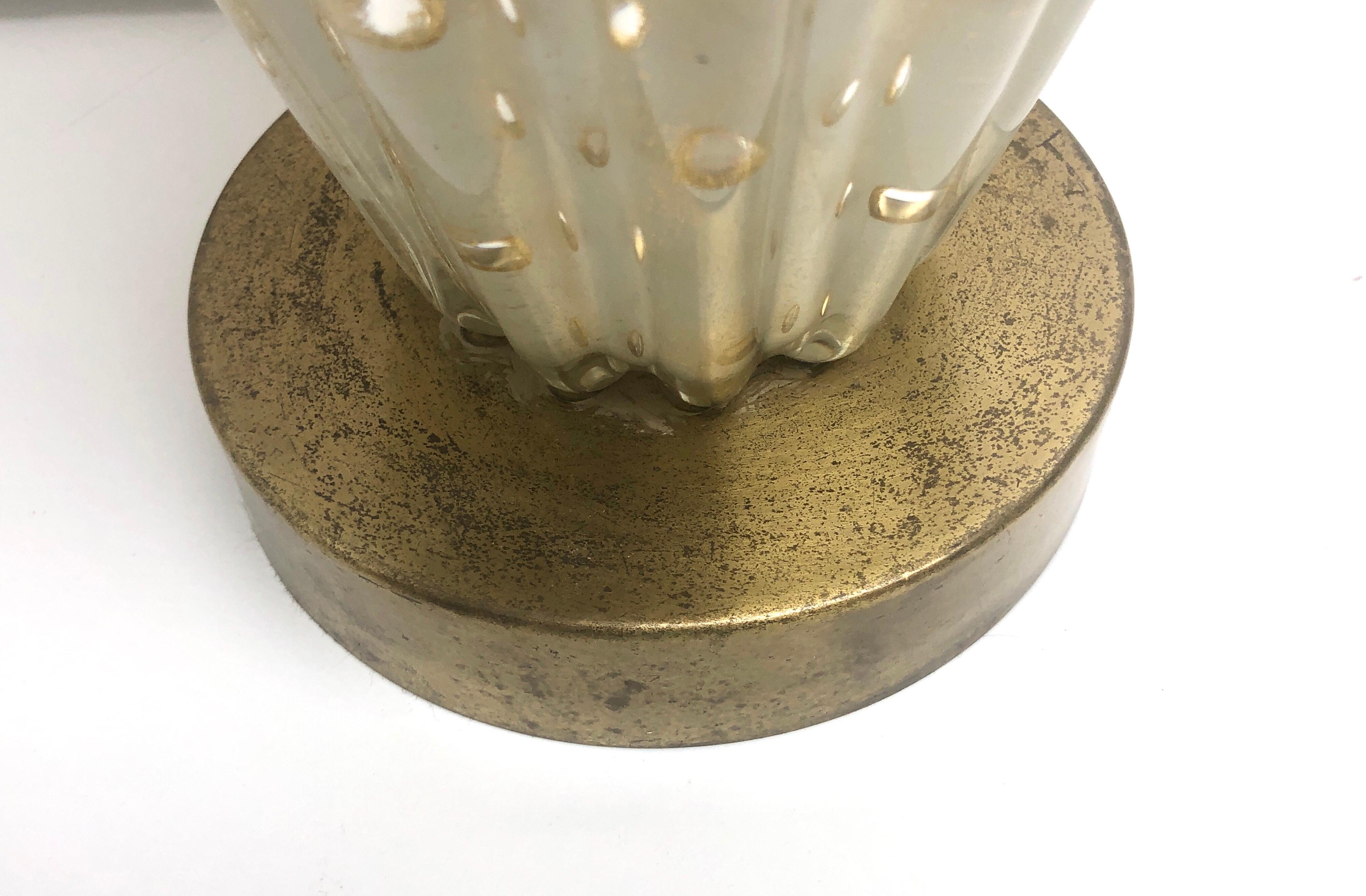Murano Glass Murano Midcentury Art Glass Table Lamp, 1950s