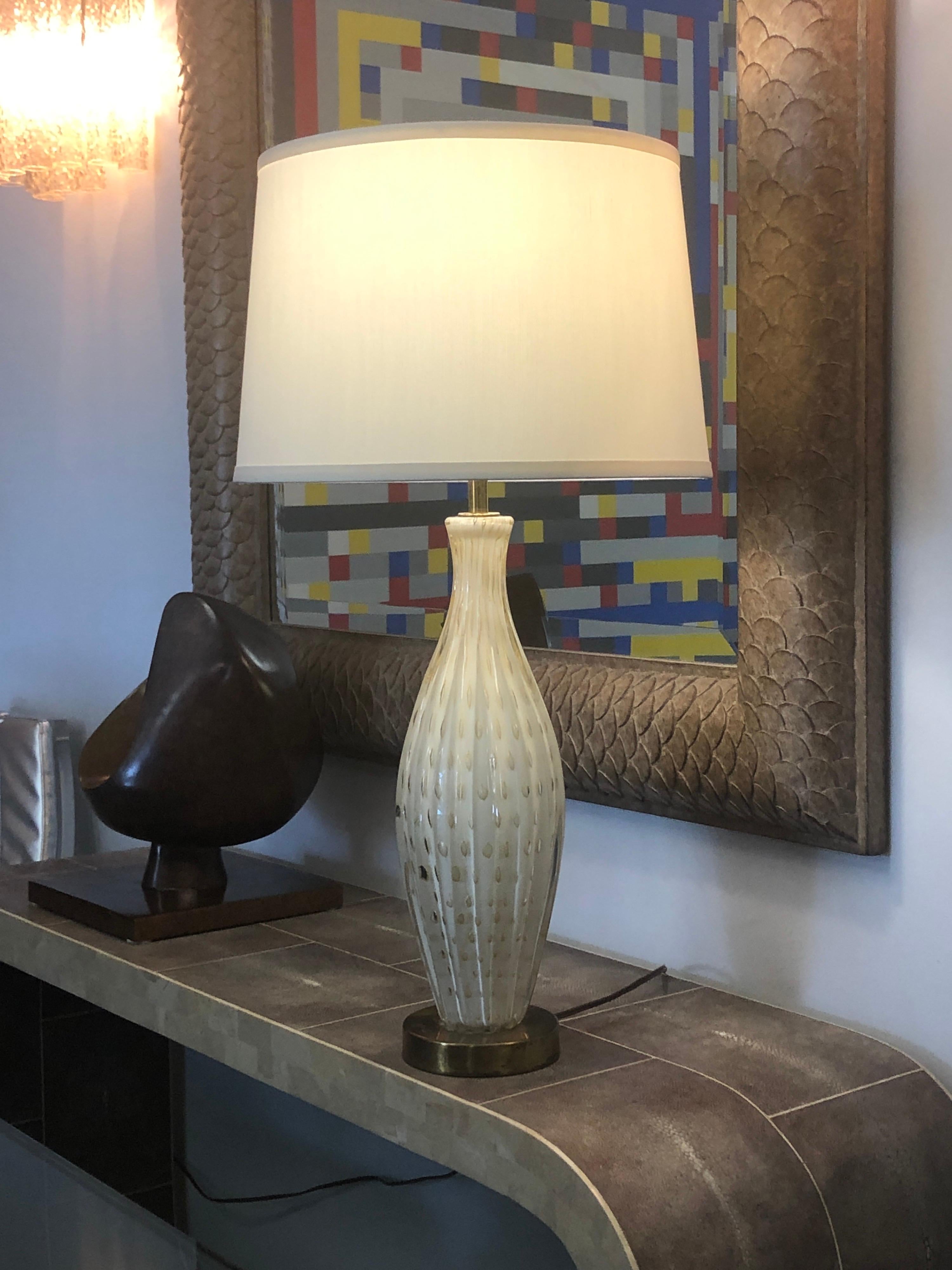 Murano Midcentury Art Glass Table Lamp, 1950s 2