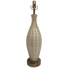 Murano Midcentury Art Glass Table Lamp, 1950s