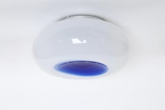 Murano mid-century modern flush mount light, Italy circa 1960s