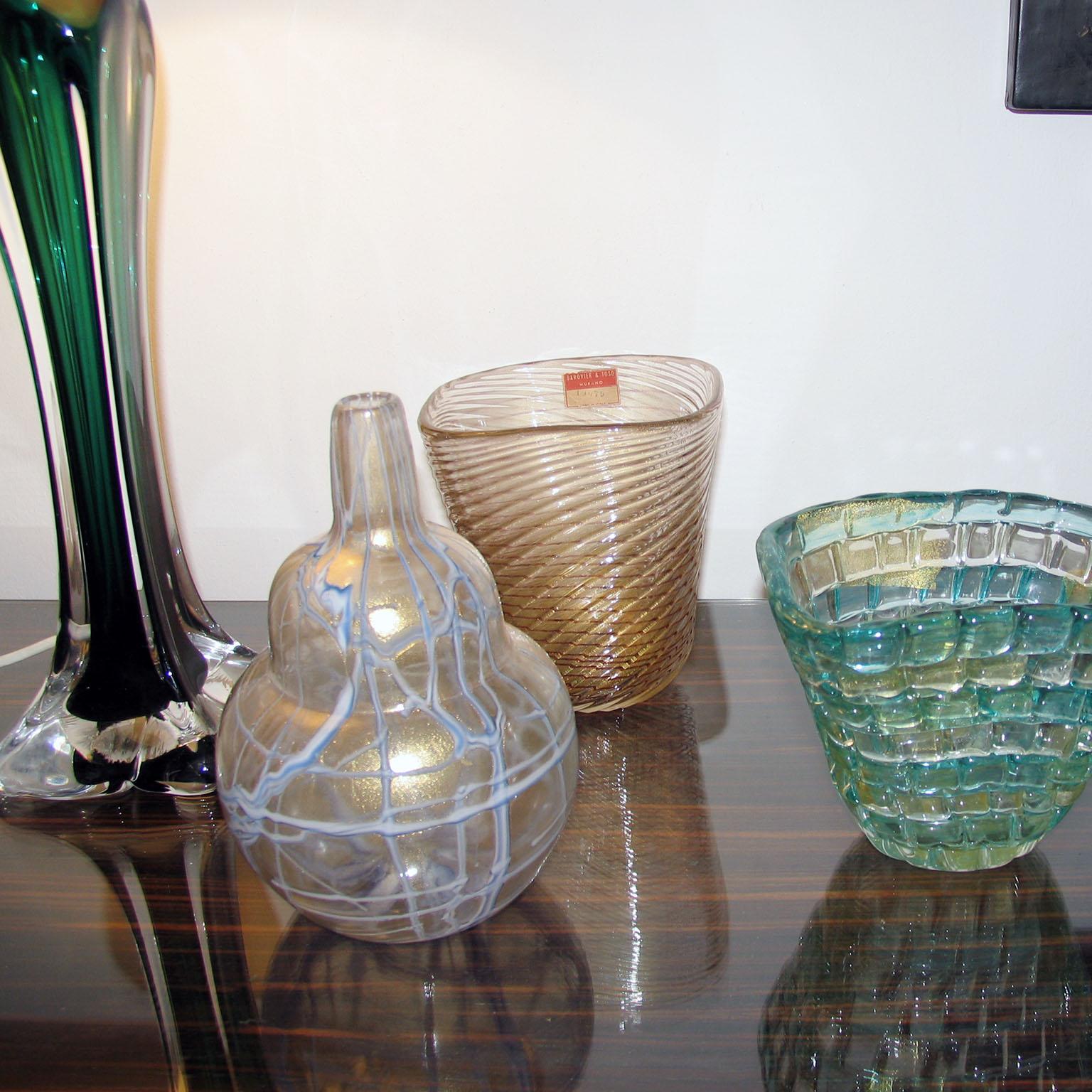 Mid-Century moderno Vaso di Murano di metà secolo, Ercole Barovier, Pezzo Unico di Prova in vendita