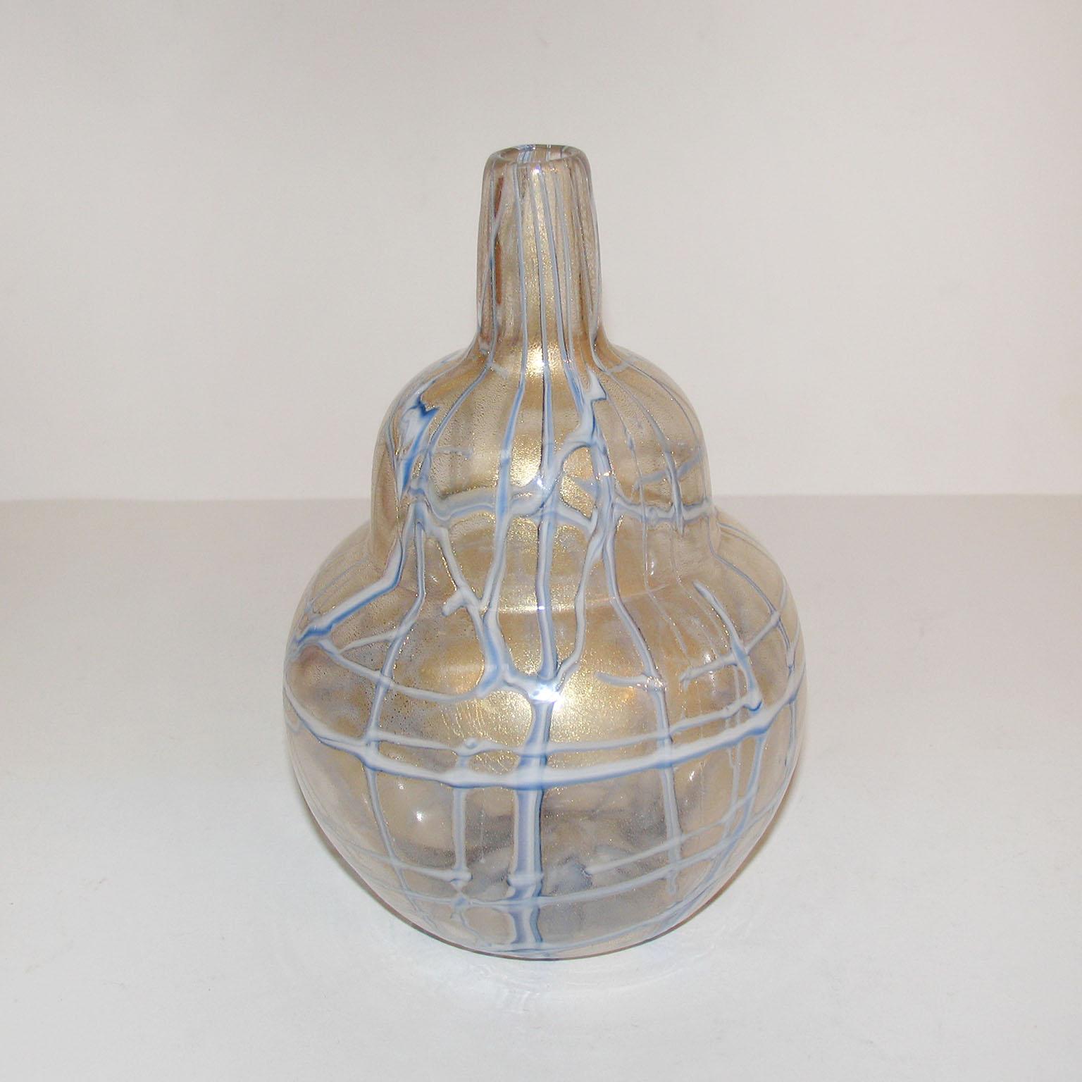 Stampato Vaso di Murano di metà secolo, Ercole Barovier, Pezzo Unico di Prova in vendita