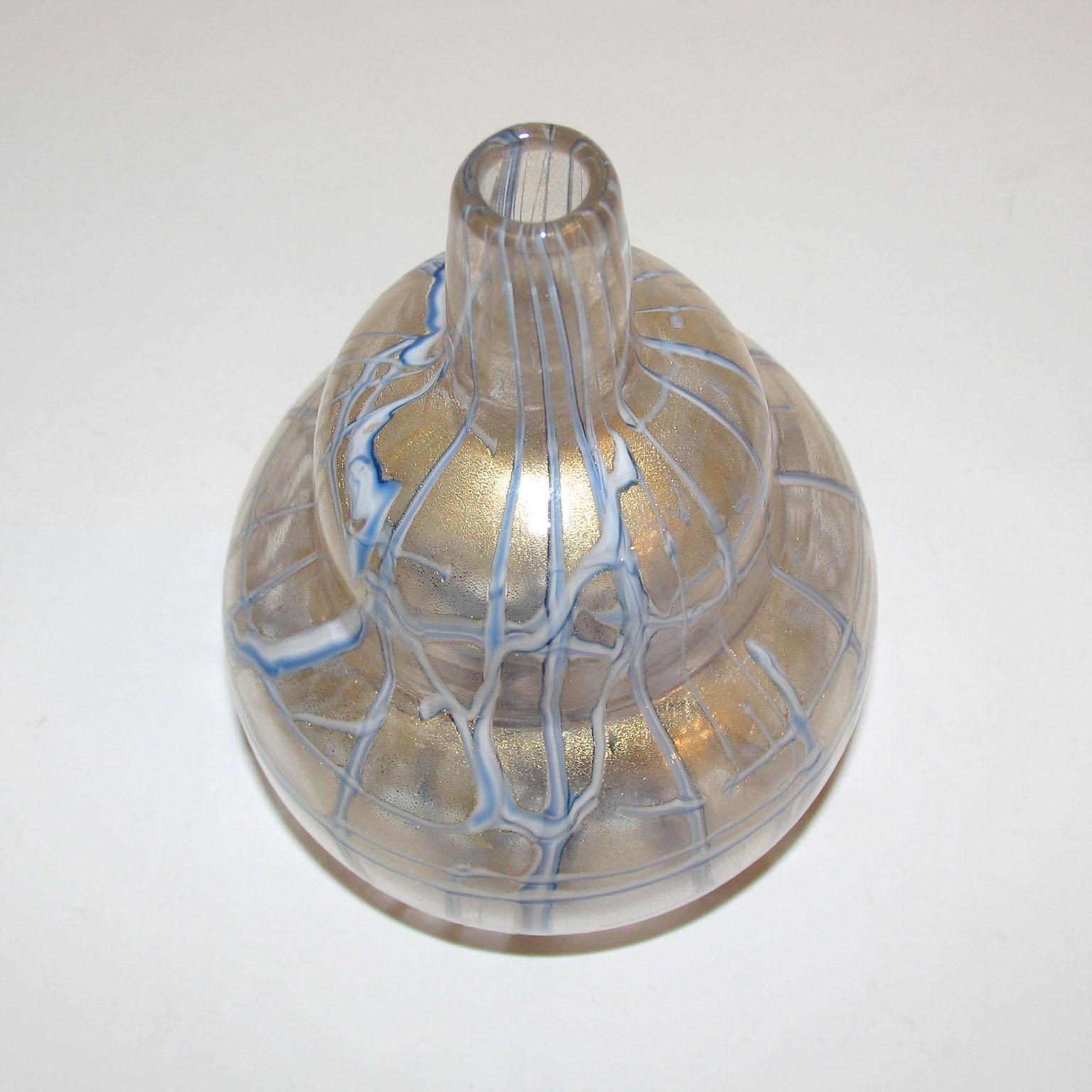 Vetro Vaso di Murano di metà secolo, Ercole Barovier, Pezzo Unico di Prova in vendita