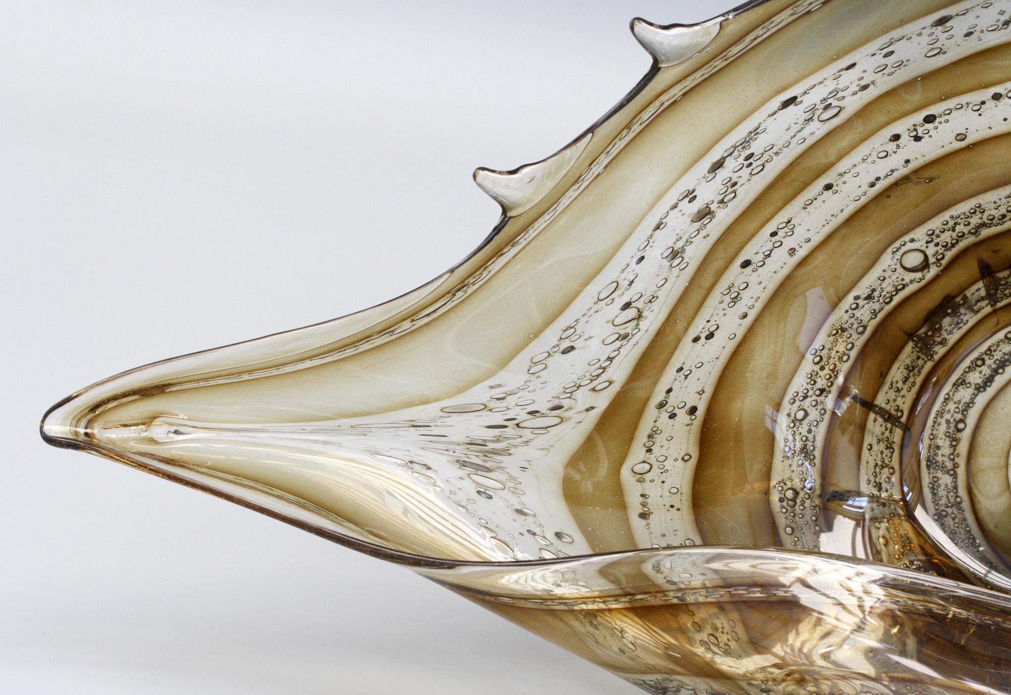 shell glass bowl