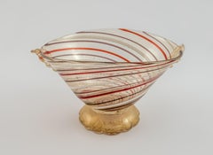 Murano Mid Century "Spira Aurata" Vase by Barovier & Toso 1960's