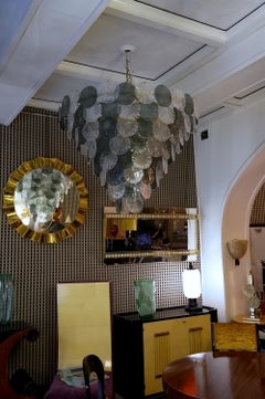 Murano Midcentury Cobalt Blue Art Glass Chandeliers and Pendant, 1970