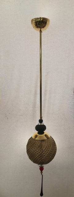 Lanternes italiennes en verre soufflé fumé de Murano du milieu du siècle dernier, 2000