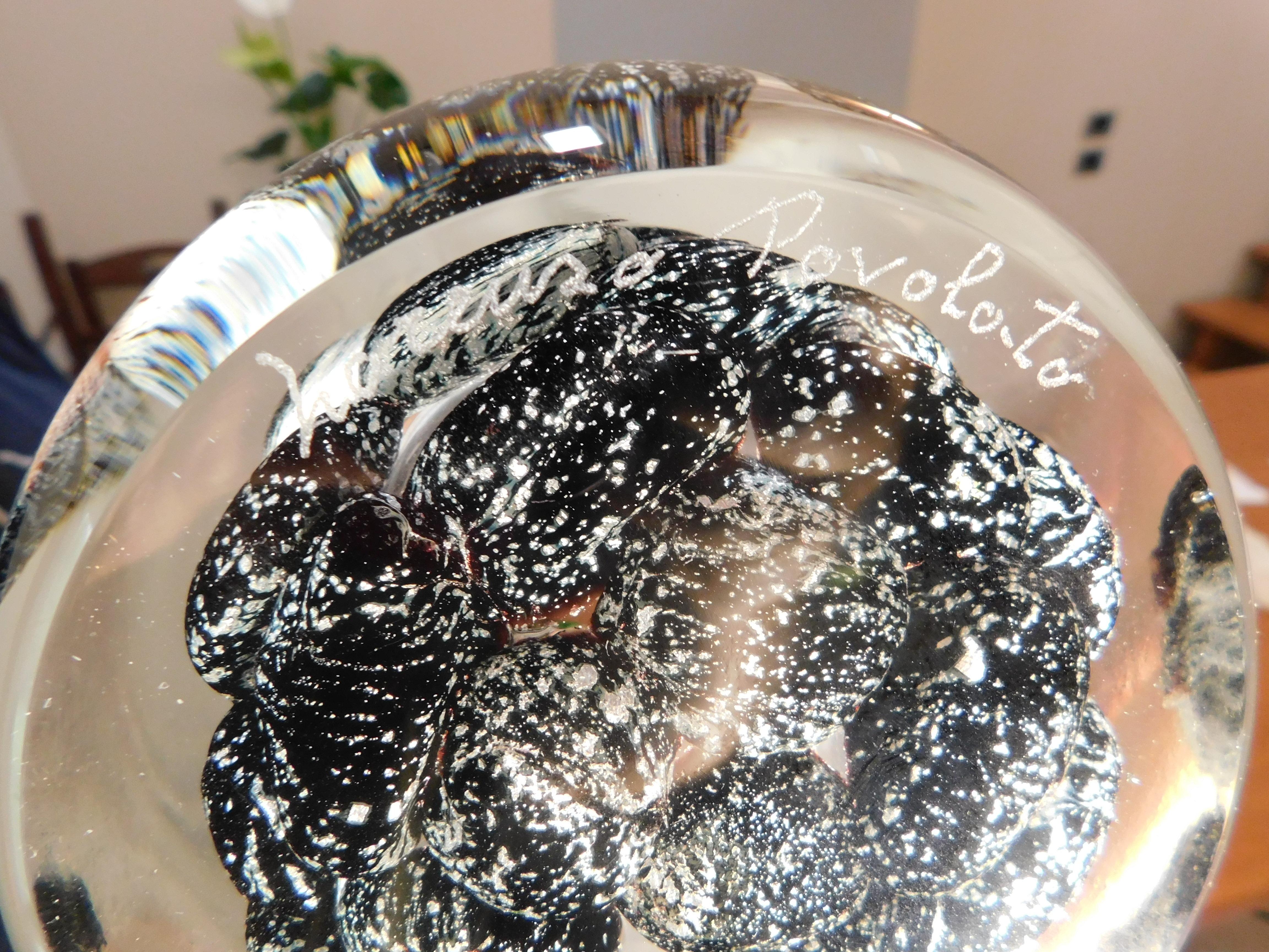 Murano-Vase in Milchweiß von Lorenzo Povolato im Angebot 4