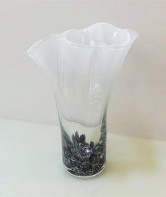 Murano Milky White Vase by Lorenzo Povolato