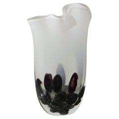 Murano-Vase in Milchweiß von Lorenzo Povolato
