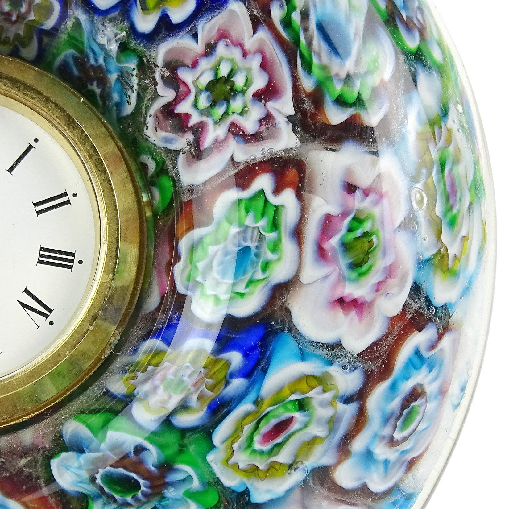 murano glass clock