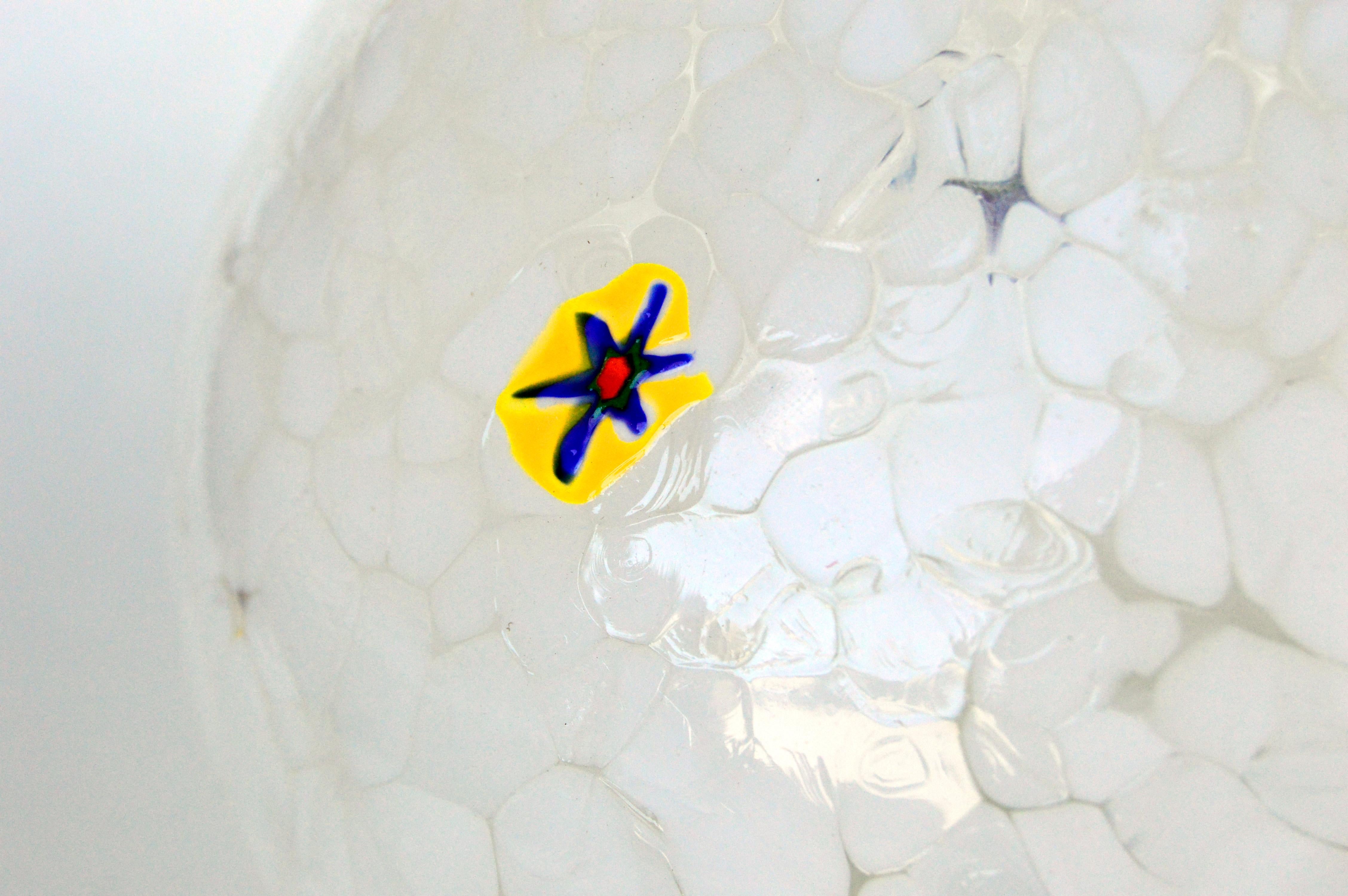 Hand-Crafted Murano Glass Millefiori Water Vessel Pitcher