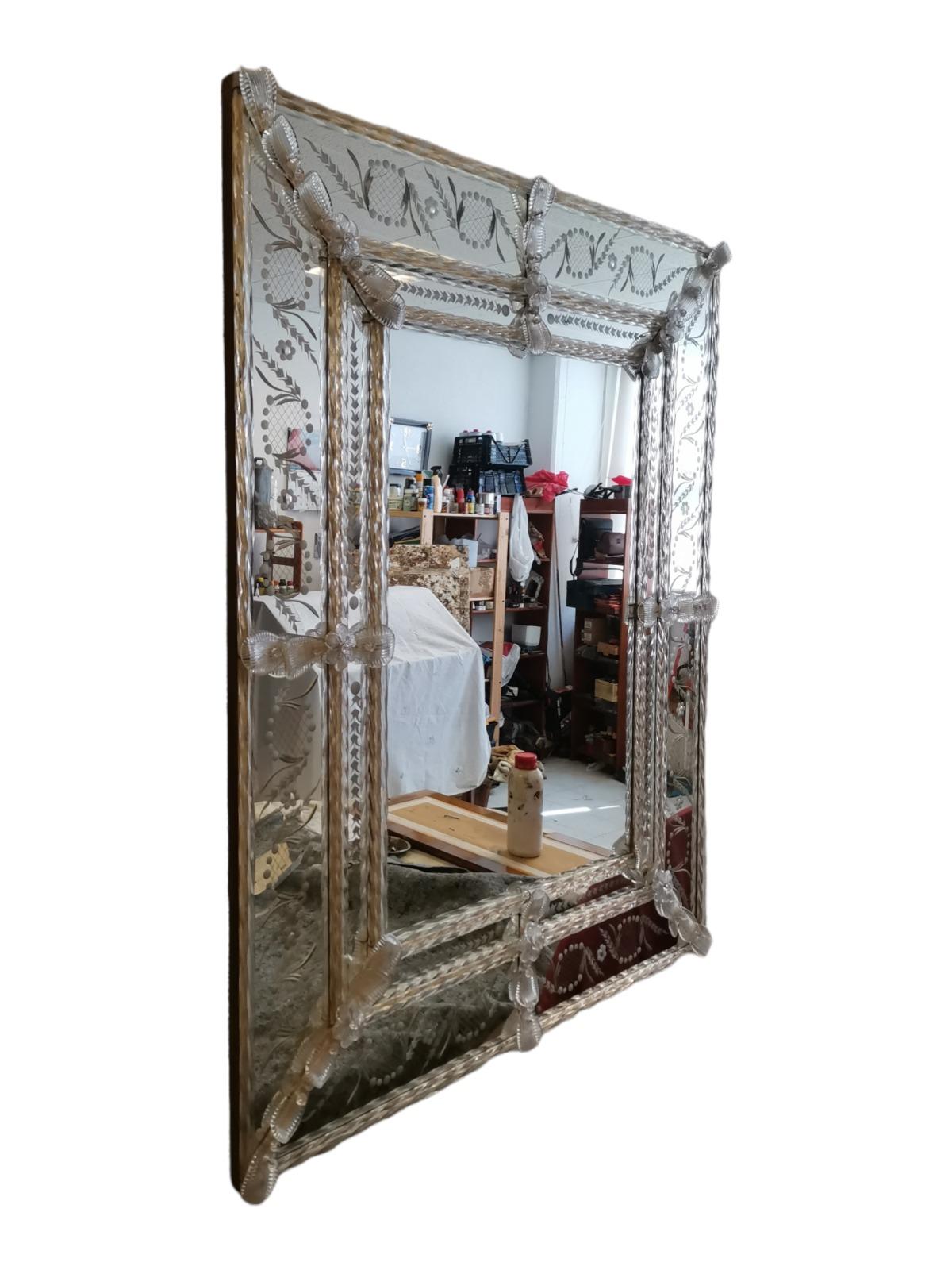 Murano Mirror from 70 S Italy 20th Century In Good Condition For Sale In Madrid, ES