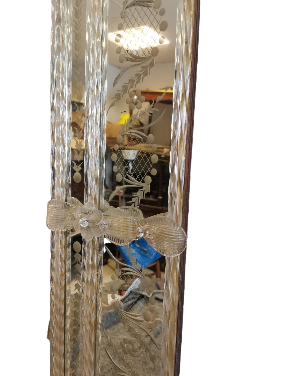 Murano Mirror from 70 S Italy 20th Century For Sale 1