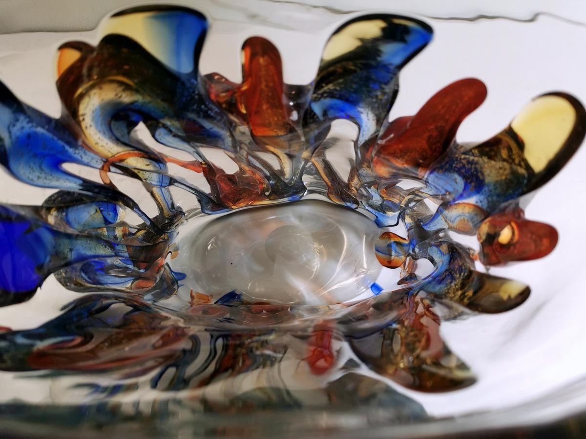 Other 21th Century Murano Multi-Color Glass Vase