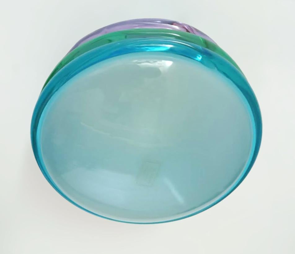 Mid-Century Modern Murano Multicolor Flush Mount, 2 Available For Sale