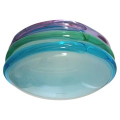 Vintage Murano Multicolor Flush Mount, 2 Available