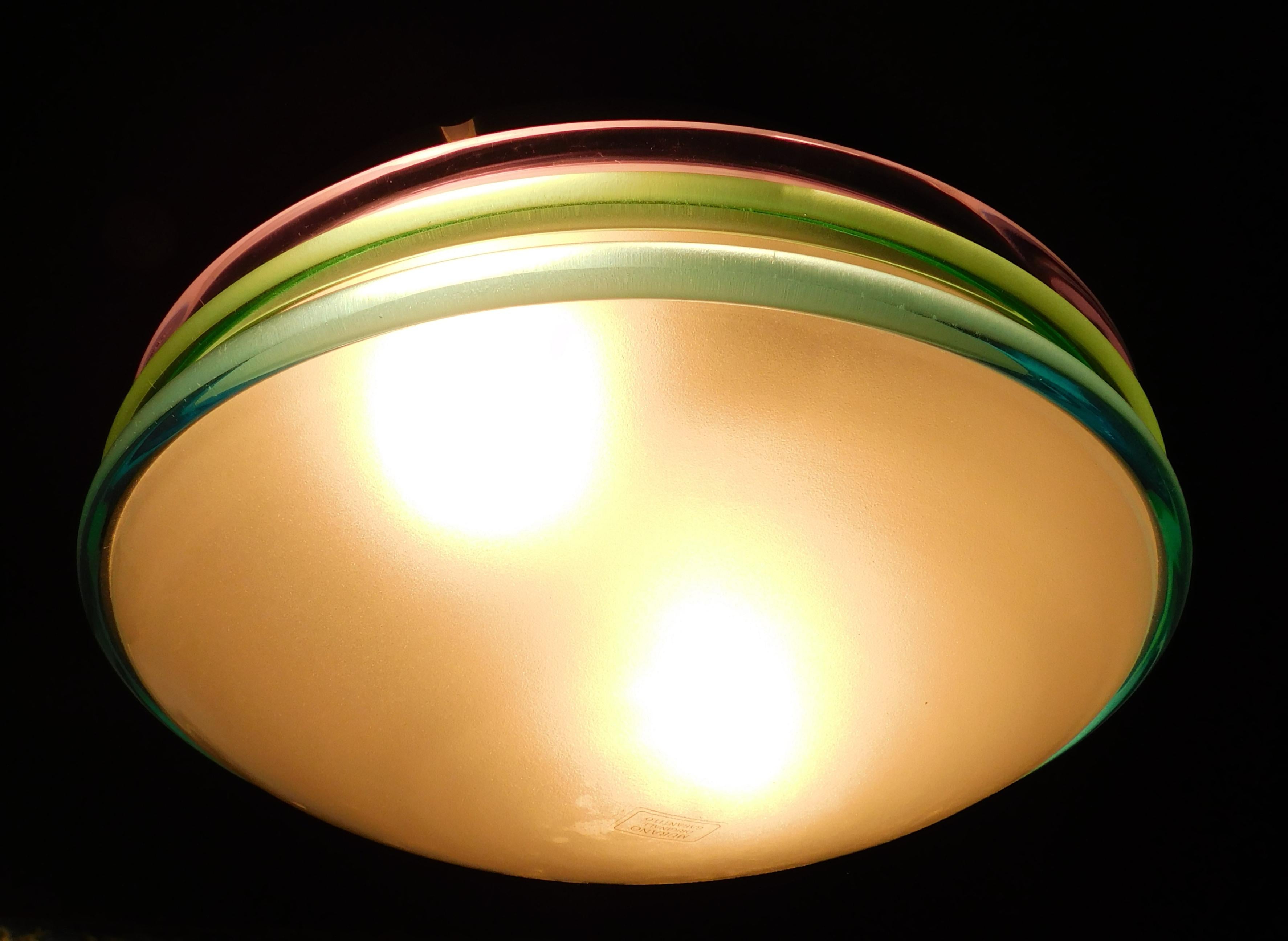 Murano Multicolor Flush Mount For Sale 3