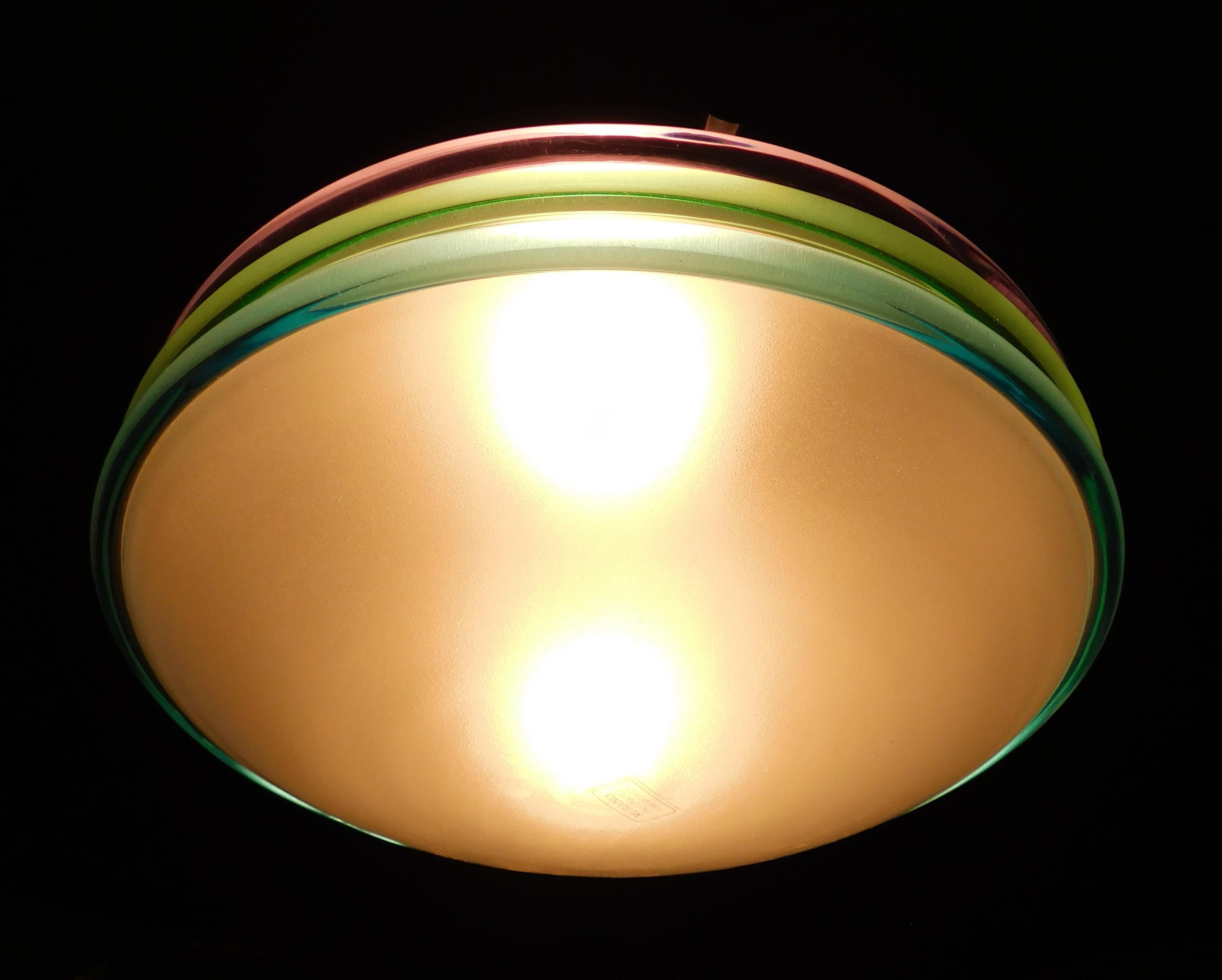 Murano Multicolor Flush Mount For Sale 2
