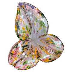 Murano Multicolored Handblown Flower