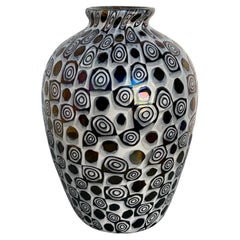 Murano Murrine Glass Vase Attributed to Vittorio Ferro for Fratelli Pagnin
