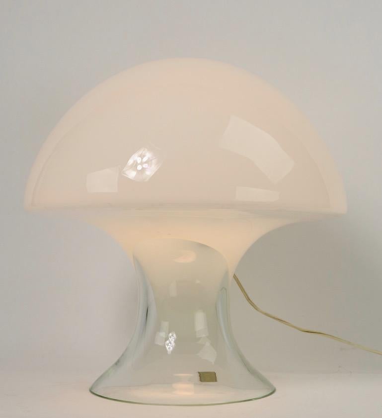 Mid-Century Modern Murano Mushroom Lamp by Gino Vistosi
