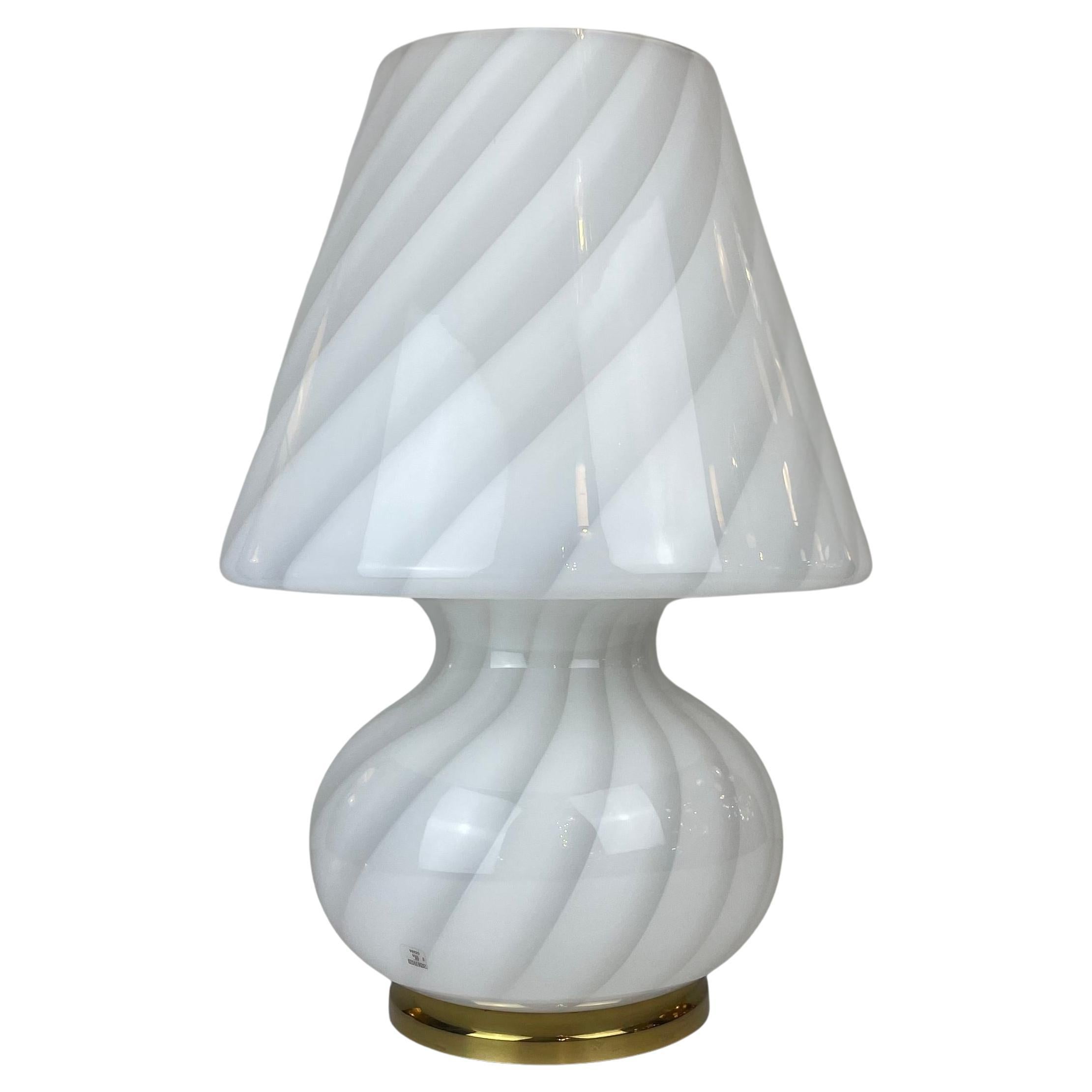 Lampada da tavolo a fungo di Murano, anni '1980