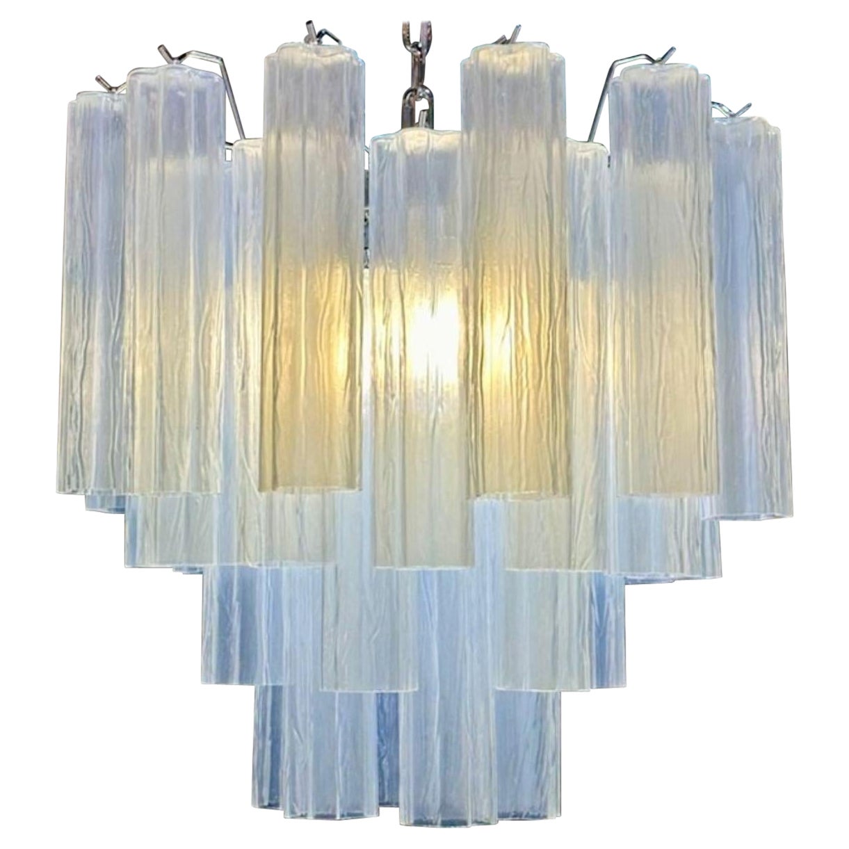 Murano Opal Glass Tronchi Chandelier