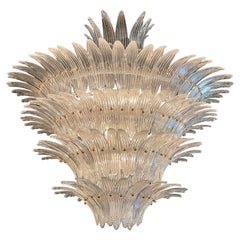 Murano Opalescent Glas Palm Leaf Kronleuchter
