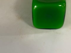 Murano Opaline and Glass  Pitcher with handle Green Color Italy