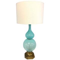 Murano Opaline Glass Lamp